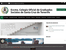Tablet Screenshot of graduadosocialtf.org